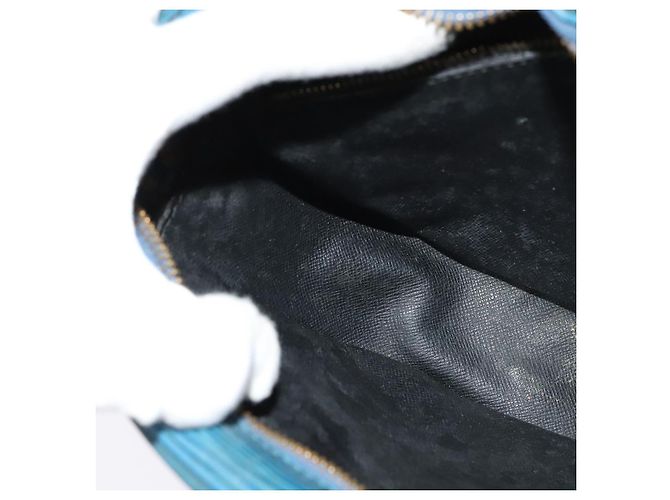 LOUIS VUITTON Epi June Feuille Schultertasche Blau M52155 LV Auth 135469 - Ansicht 21
