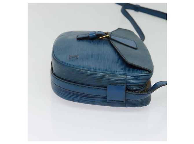 LOUIS VUITTON Epi June Feuille Schultertasche Blau M52155 LV Auth 135469 - Ansicht 3