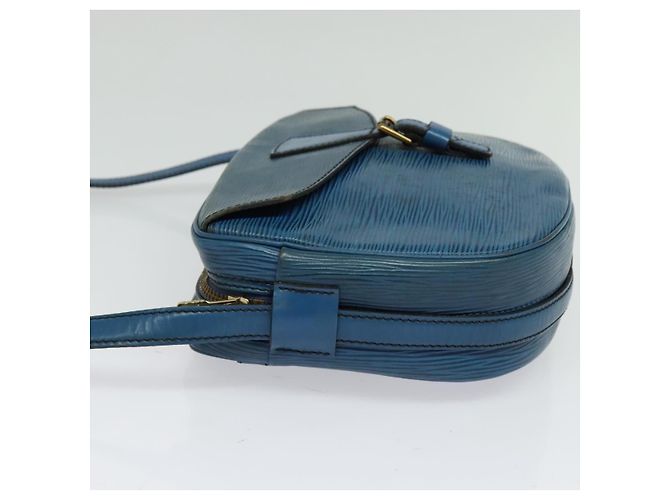 LOUIS VUITTON Epi June Feuille Schultertasche Blau M52155 LV Auth 135469 - Ansicht 4