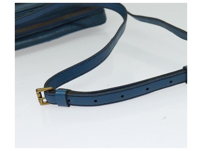LOUIS VUITTON Epi June Feuille Schultertasche Blau M52155 LV Auth 135469 - Ansicht 7