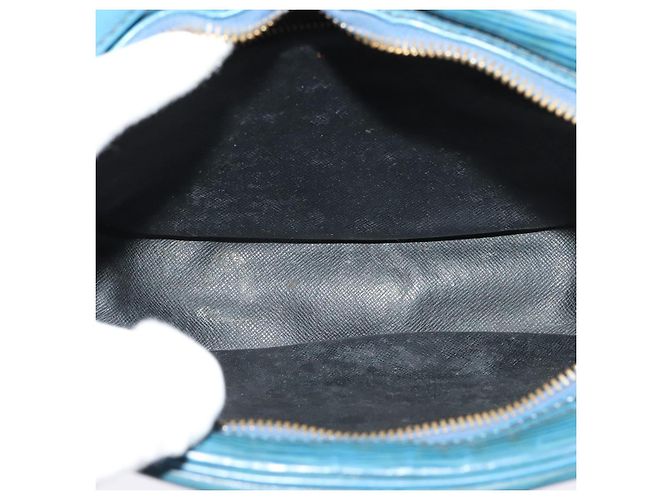 LOUIS VUITTON Epi June Feuille Schultertasche Blau M52155 LV Auth 135469 - Ansicht 9