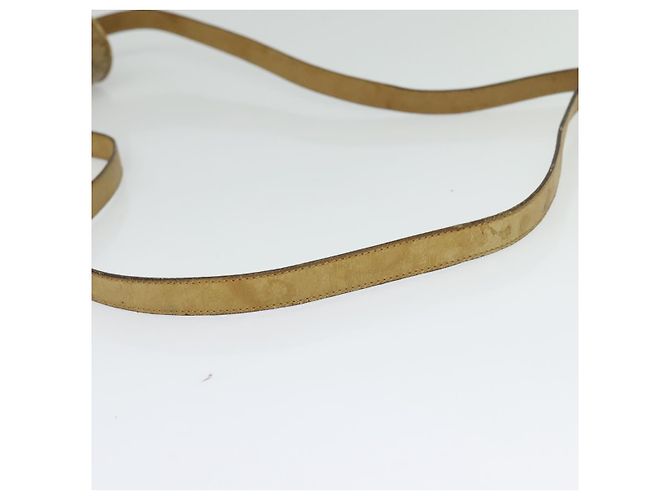 Céline Borsa a Spalla in Tela Macadam CELINE PVC Beige Oro Auth bs28302 D'oro - vista 7