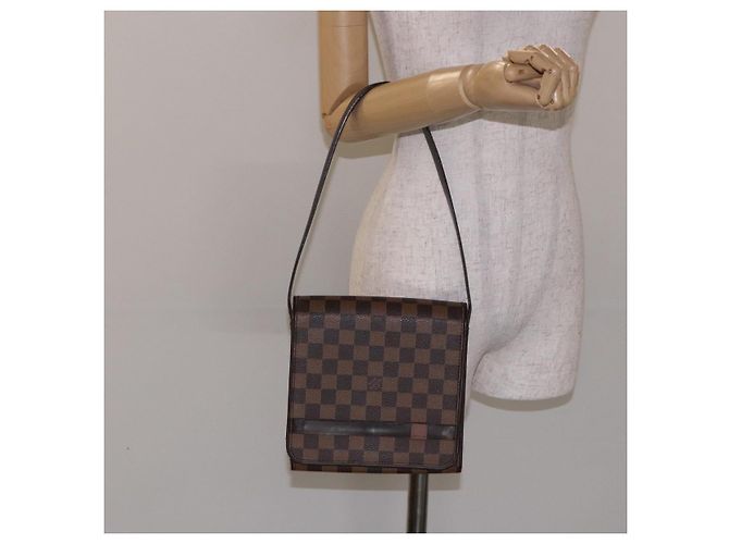 LOUIS VUITTON Sac à épaule Mini Tribeca Damier Ebene N51162 LV Auth 132175 Damier ebène - vue 23