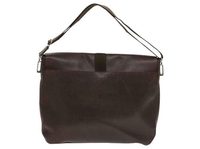Bulgari Borsa a Spalla BVLGARI in Pelle Marrone Argento Autentica bs28028 - vista 2