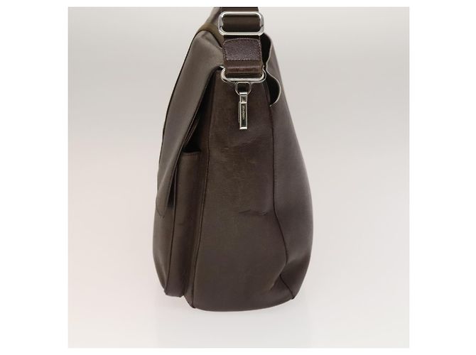 Bulgari Borsa a Spalla BVLGARI in Pelle Marrone Argento Autentica bs28028 - vista 3
