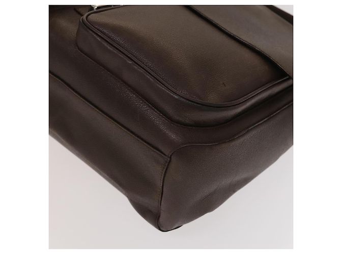 Bulgari Borsa a Spalla BVLGARI in Pelle Marrone Argento Autentica bs28028 - vista 8