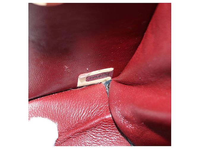 CHANEL Borsa a Spalla Matelassé in Pelle di Agnello 2 in 1 Nero Oro CC Auth 129737SV D'oro - vista 10