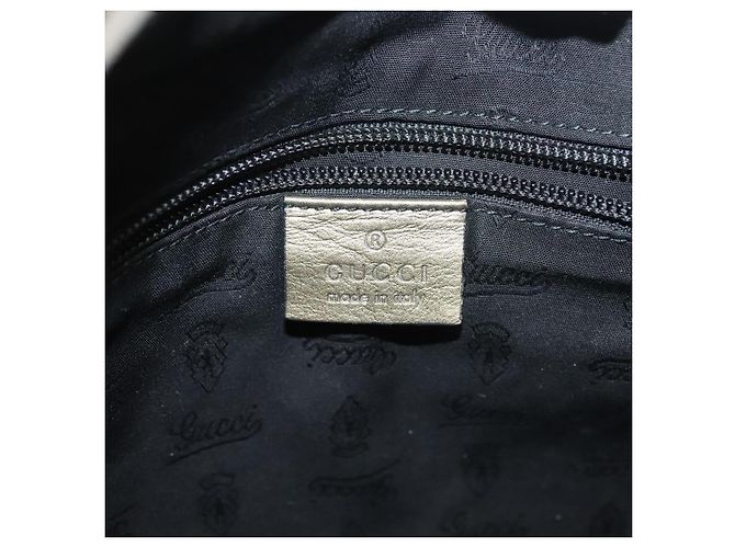 GUCCI GG Implementierung Tote Bag PVC Khaki Silber 211138 Auth sw1132 - Ansicht 19