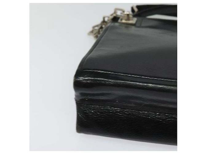 BALLY Borsa Tote in Pelle Nera Argento Auth 132476 Nero - vista 10