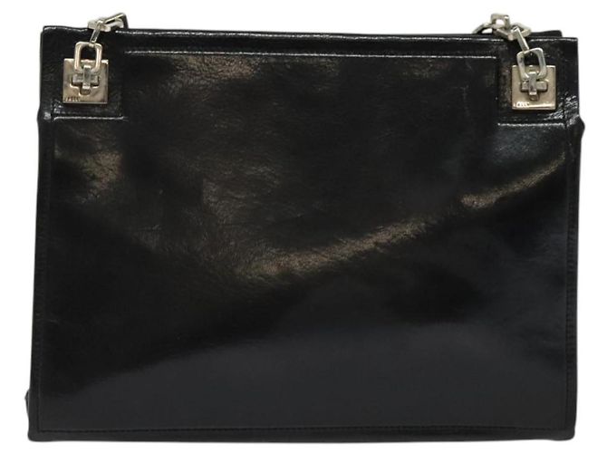 BALLY Borsa Tote in Pelle Nera Argento Auth 132476 Nero - vista 13