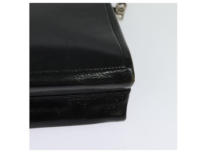 BALLY Borsa Tote in Pelle Nera Argento Auth 132476 Nero - vista 16