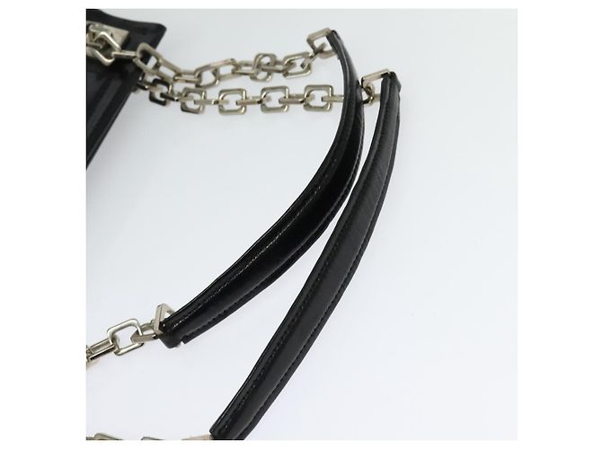 BALLY Borsa Tote in Pelle Nera Argento Auth 132476 Nero - vista 7