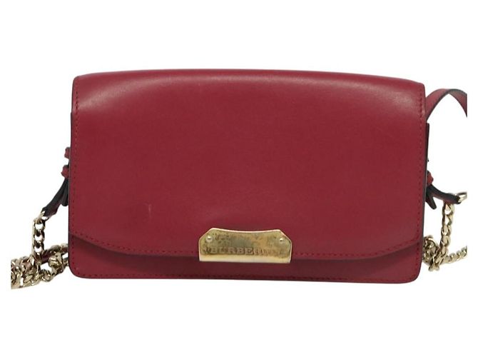 Burberry Portafoglio a Catena in Pelle Rosa Oro Auth bs28328 D'oro - vista 13