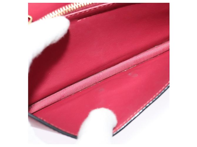 Burberry Portafoglio a Catena in Pelle Rosa Oro Auth bs28328 D'oro - vista 21