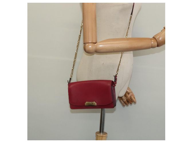 Burberry Portafoglio a Catena in Pelle Rosa Oro Auth bs28328 D'oro - vista 23