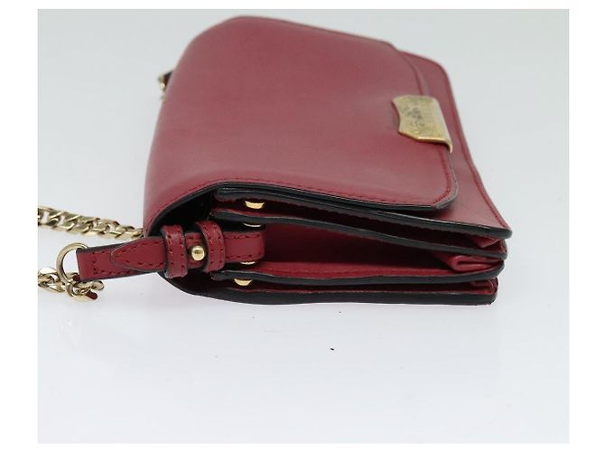 Burberry Portafoglio a Catena in Pelle Rosa Oro Auth bs28328 D'oro - vista 3