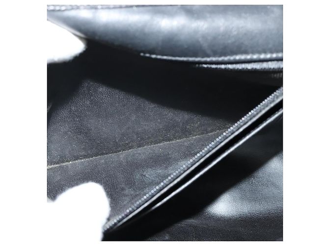 CHANEL Borsa a Spalla Matelassé in Pelle di Agnello Nera Oro CC Auth bs28257 Nero D'oro - vista 23