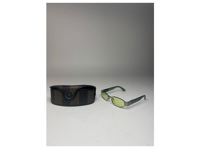 Occhiali da sole retro Fendi Roma vintage verdi Verde - vista 2