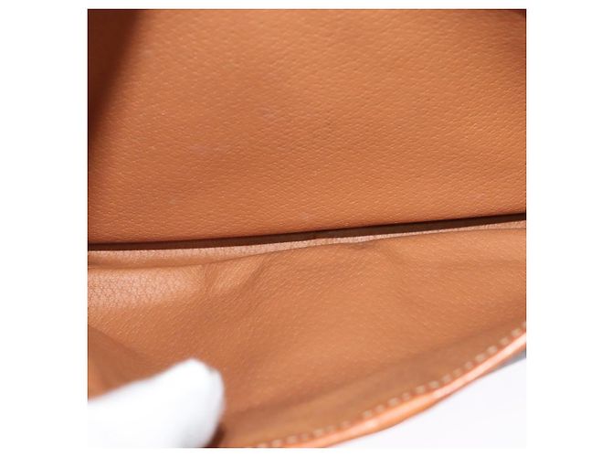 Céline Borsa a Spalla in Tela Macadam CELINE in Pelle PVC Marrone Oro Auth 132689 D'oro - vista 21