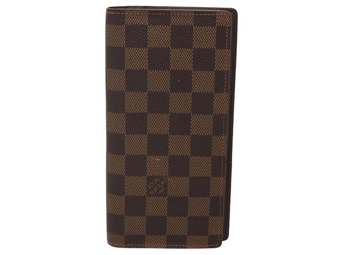 LOUIS VUITTON Cartera Bifold Brazza Damier Ebene N60017 Auth BA4079 - vista 13