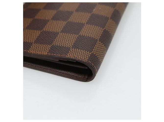 LOUIS VUITTON Cartera Bifold Brazza Damier Ebene N60017 Auth BA4079 - vista 15