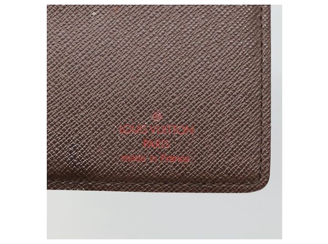 LOUIS VUITTON Cartera Bifold Brazza Damier Ebene N60017 Auth BA4079 - vista 17