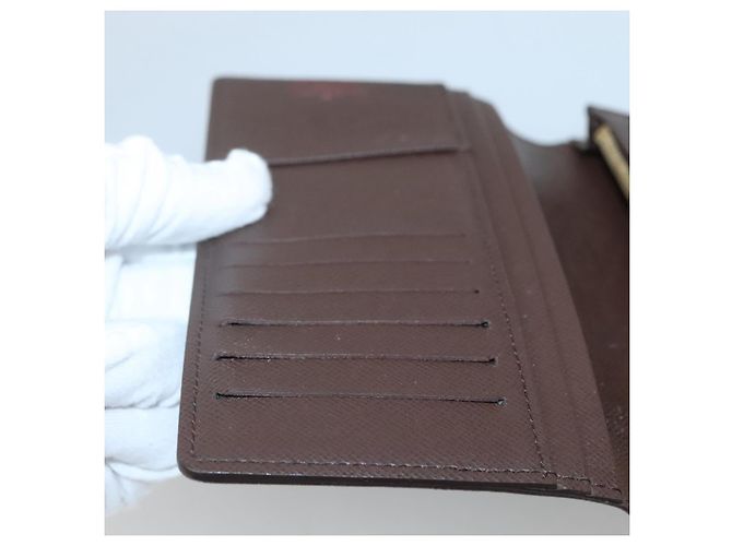 LOUIS VUITTON Cartera Bifold Brazza Damier Ebene N60017 Auth BA4079 - vista 20