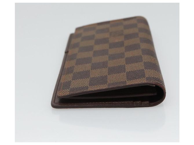 LOUIS VUITTON Cartera Bifold Brazza Damier Ebene N60017 Auth BA4079 - vista 5