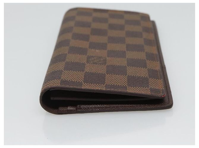 LOUIS VUITTON Cartera Bifold Brazza Damier Ebene N60017 Auth BA4079 - vista 6
