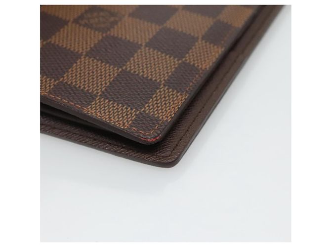 LOUIS VUITTON Cartera Bifold Brazza Damier Ebene N60017 Auth BA4079 - vista 7