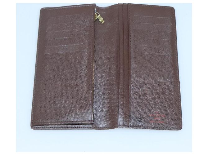 LOUIS VUITTON Cartera Bifold Brazza Damier Ebene N60017 Auth BA4079 - vista 8