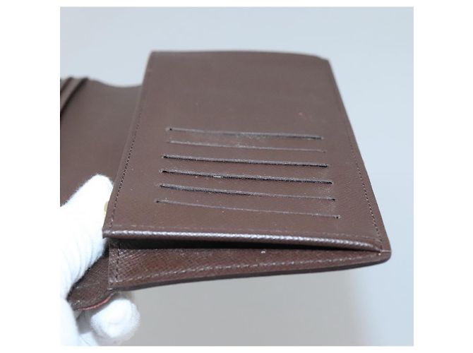 LOUIS VUITTON Cartera Bifold Brazza Damier Ebene N60017 Auth BA4079 - vista 9