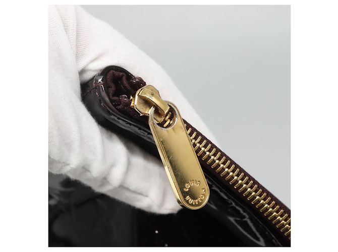 LOUIS VUITTON Borsa Tote Bellevue GM Monogram Vernis Amarante M93589 Auth yk18864 Bordò - vista 10