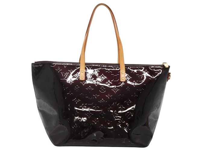 LOUIS VUITTON Borsa Tote Bellevue GM Monogram Vernis Amarante M93589 Auth yk18864 Bordò - vista 2