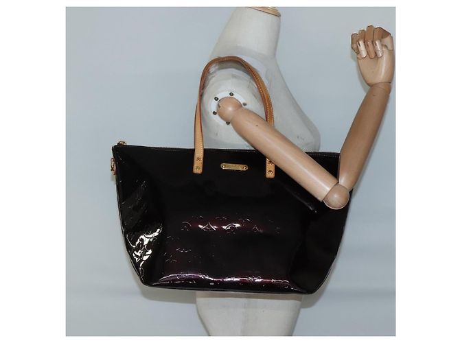 LOUIS VUITTON Borsa Tote Bellevue GM Monogram Vernis Amarante M93589 Auth yk18864 Bordò - vista 21