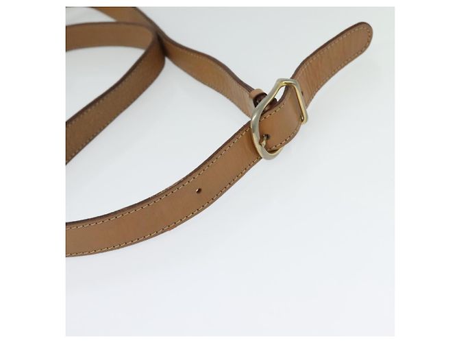Céline Borsa a Spalla in Tela Macadam CELINE in Pelle PVC Marrone Oro Auth 132726 D'oro - vista 7