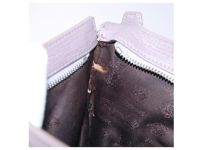 LOEWE Schultertasche aus Leder Grau Silber Authentisch fm4815 Braun - Ansicht 11