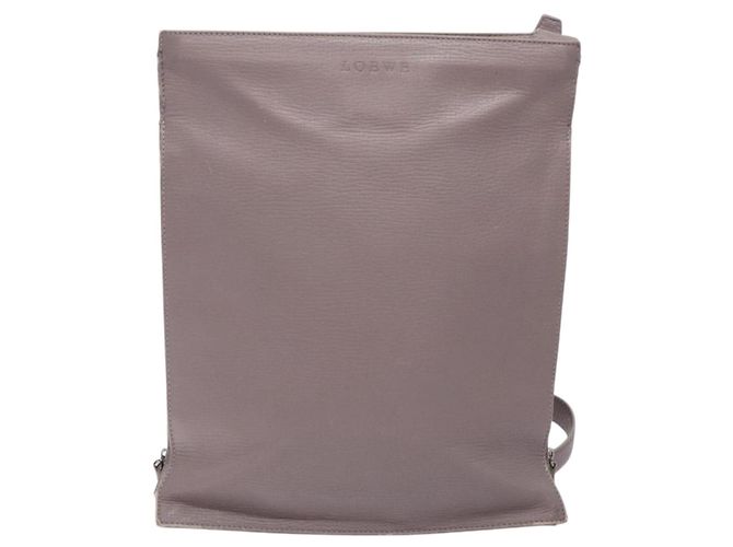LOEWE Schultertasche aus Leder Grau Silber Authentisch fm4815 Braun - Ansicht 13