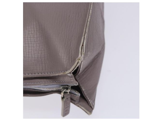 LOEWE Schultertasche aus Leder Grau Silber Authentisch fm4815 Braun - Ansicht 15