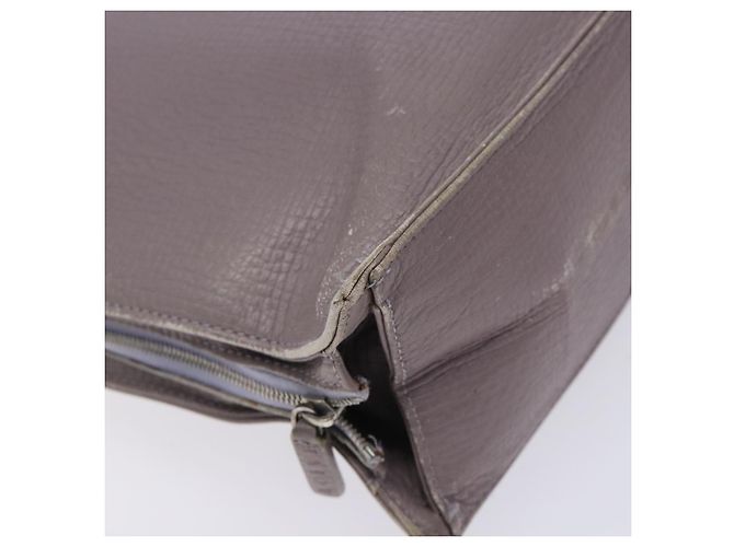 LOEWE Schultertasche aus Leder Grau Silber Authentisch fm4815 Braun - Ansicht 17