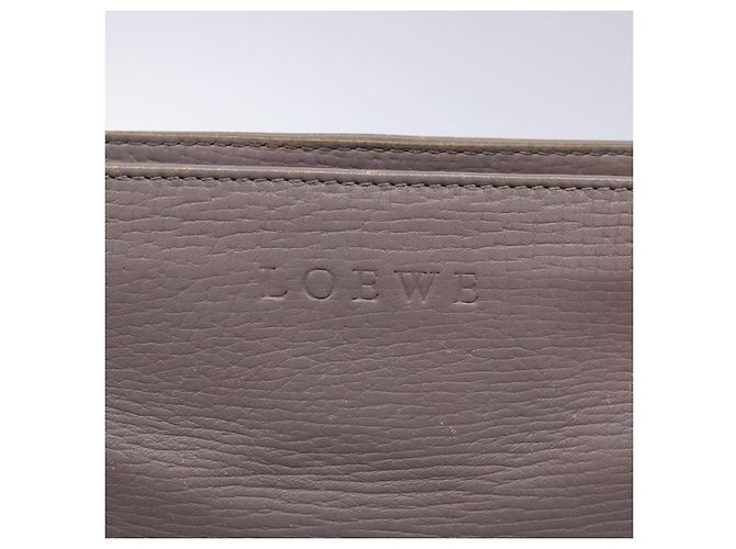 LOEWE Schultertasche aus Leder Grau Silber Authentisch fm4815 Braun - Ansicht 18