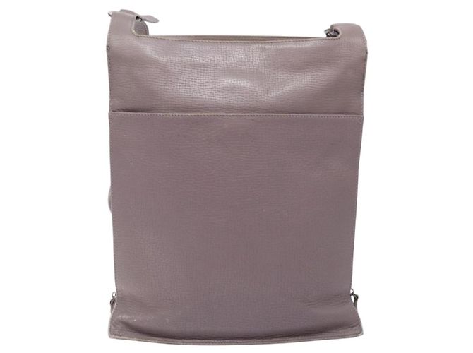 LOEWE Schultertasche aus Leder Grau Silber Authentisch fm4815 Braun - Ansicht 2