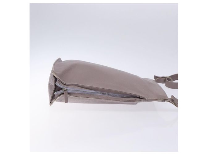 LOEWE Schultertasche aus Leder Grau Silber Authentisch fm4815 Braun - Ansicht 3