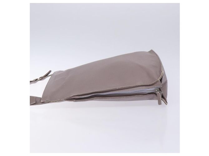 LOEWE Schultertasche aus Leder Grau Silber Authentisch fm4815 Braun - Ansicht 4
