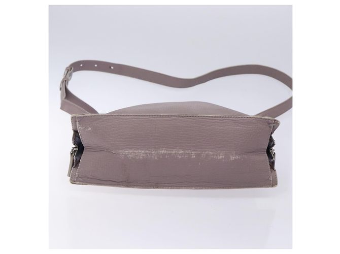 LOEWE Schultertasche aus Leder Grau Silber Authentisch fm4815 Braun - Ansicht 5