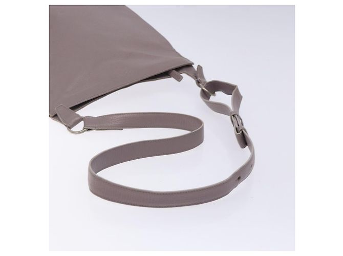 LOEWE Schultertasche aus Leder Grau Silber Authentisch fm4815 Braun - Ansicht 7