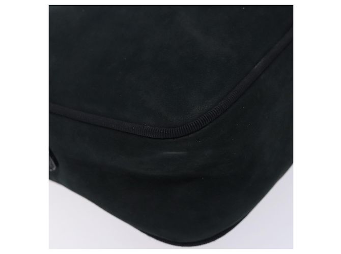 Borsa a Spalla Vala in Camoscio Blu Navy e Oro Auth BA4188 di Salvatore Ferragamo D'oro - vista 13