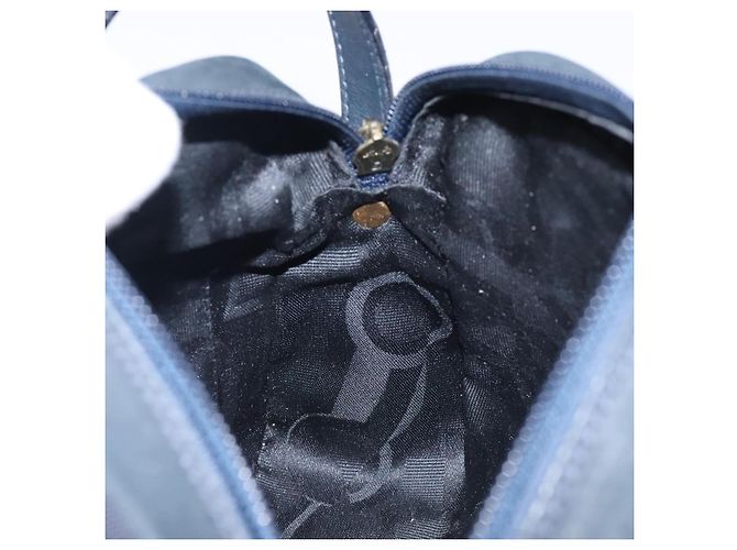 Borsa a Spalla Vala in Camoscio Blu Navy e Oro Auth BA4188 di Salvatore Ferragamo D'oro - vista 19