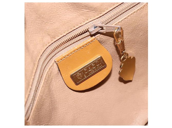 Gucci Borsa a Spalla Micro GG Supreme PVC Beige Oro 007 084 0094 Auth BA4197 D'oro - vista 16
