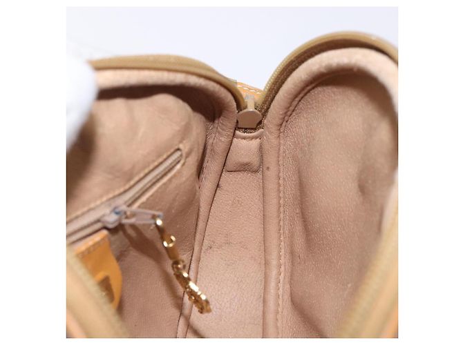 Gucci Borsa a Spalla Micro GG Supreme PVC Beige Oro 007 084 0094 Auth BA4197 D'oro - vista 18